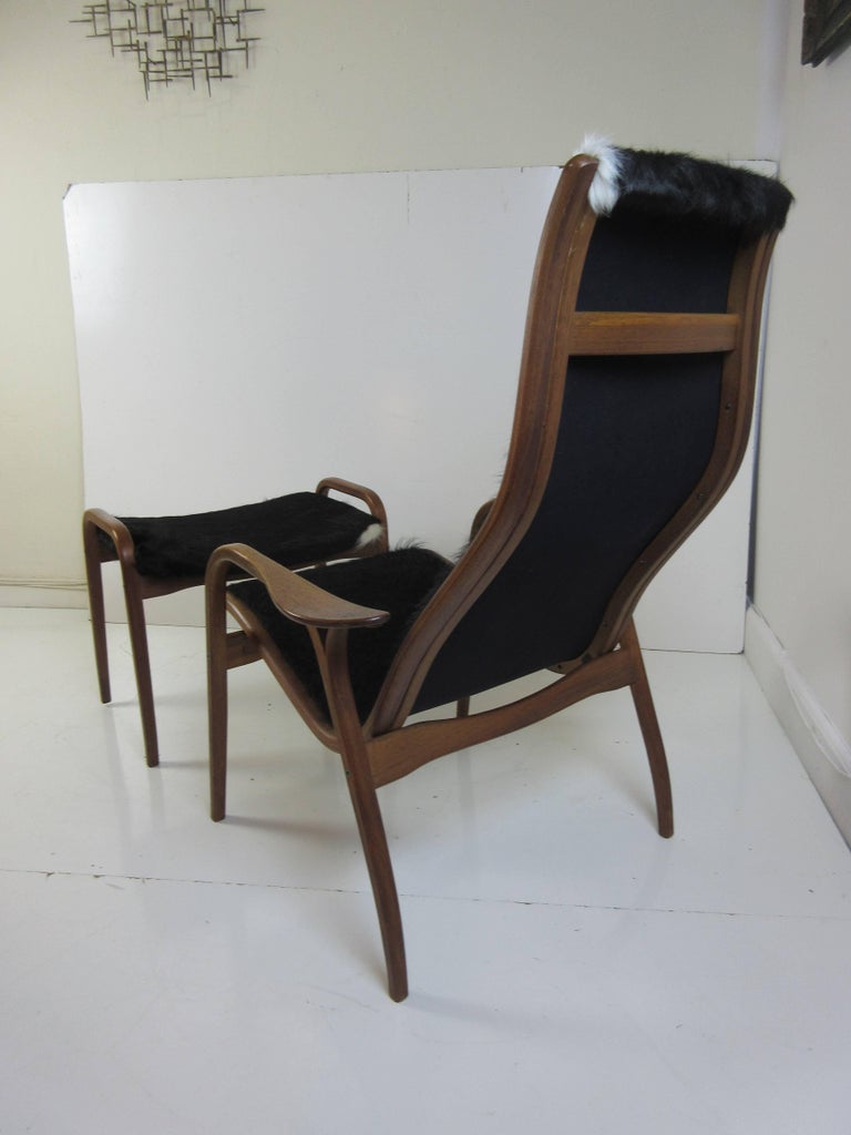 Yngve Ekstrom Lamino Chair and Ottoman by Swedese in Cow Hide at 1stdibs Yngve Ekstrom Lamino Chair and Ottoman by Swedese in Cow Hide at 1stdibs