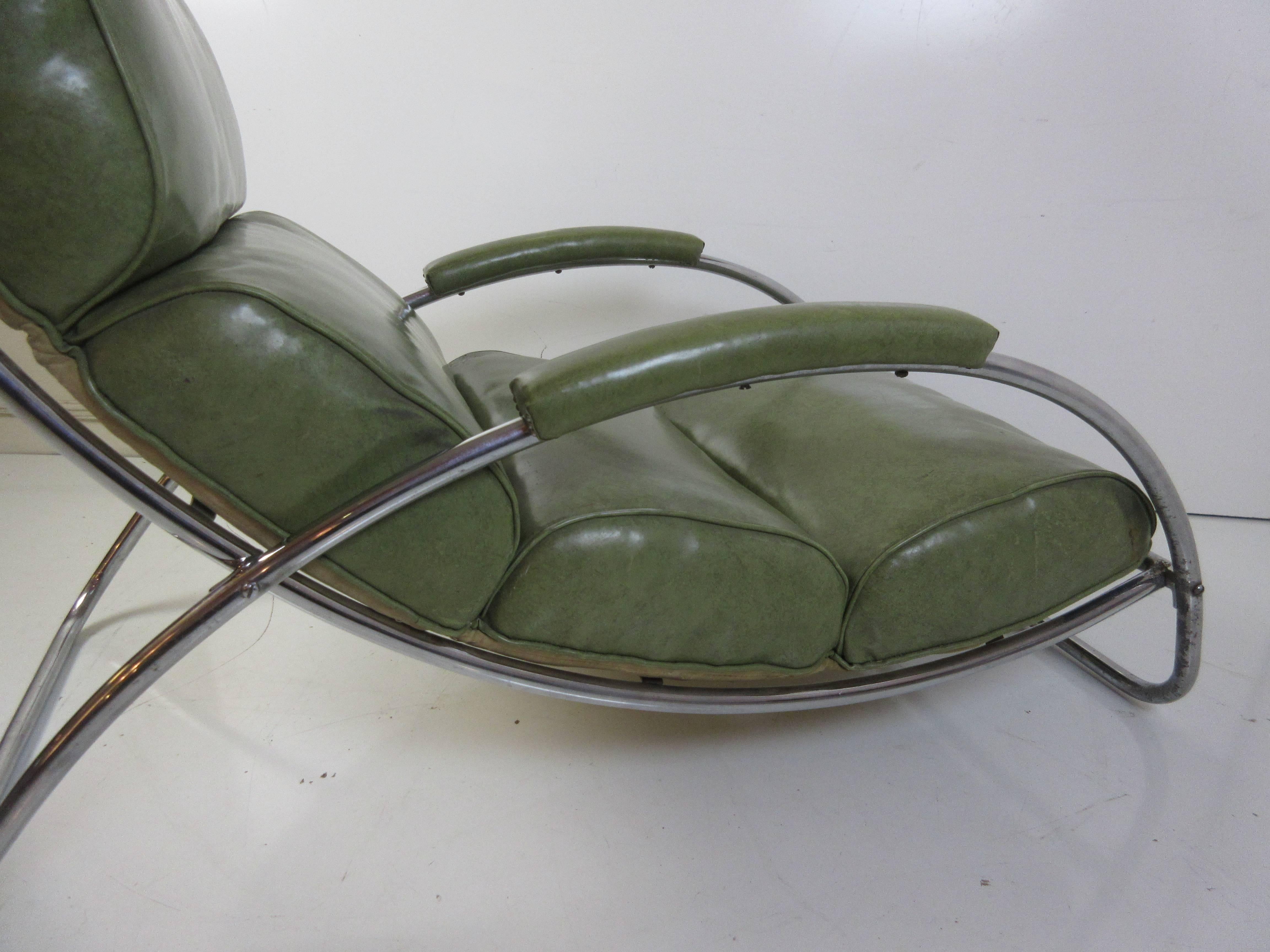 American Gilbert Rohde for Troy Sunshade 1934 Lounge Chair