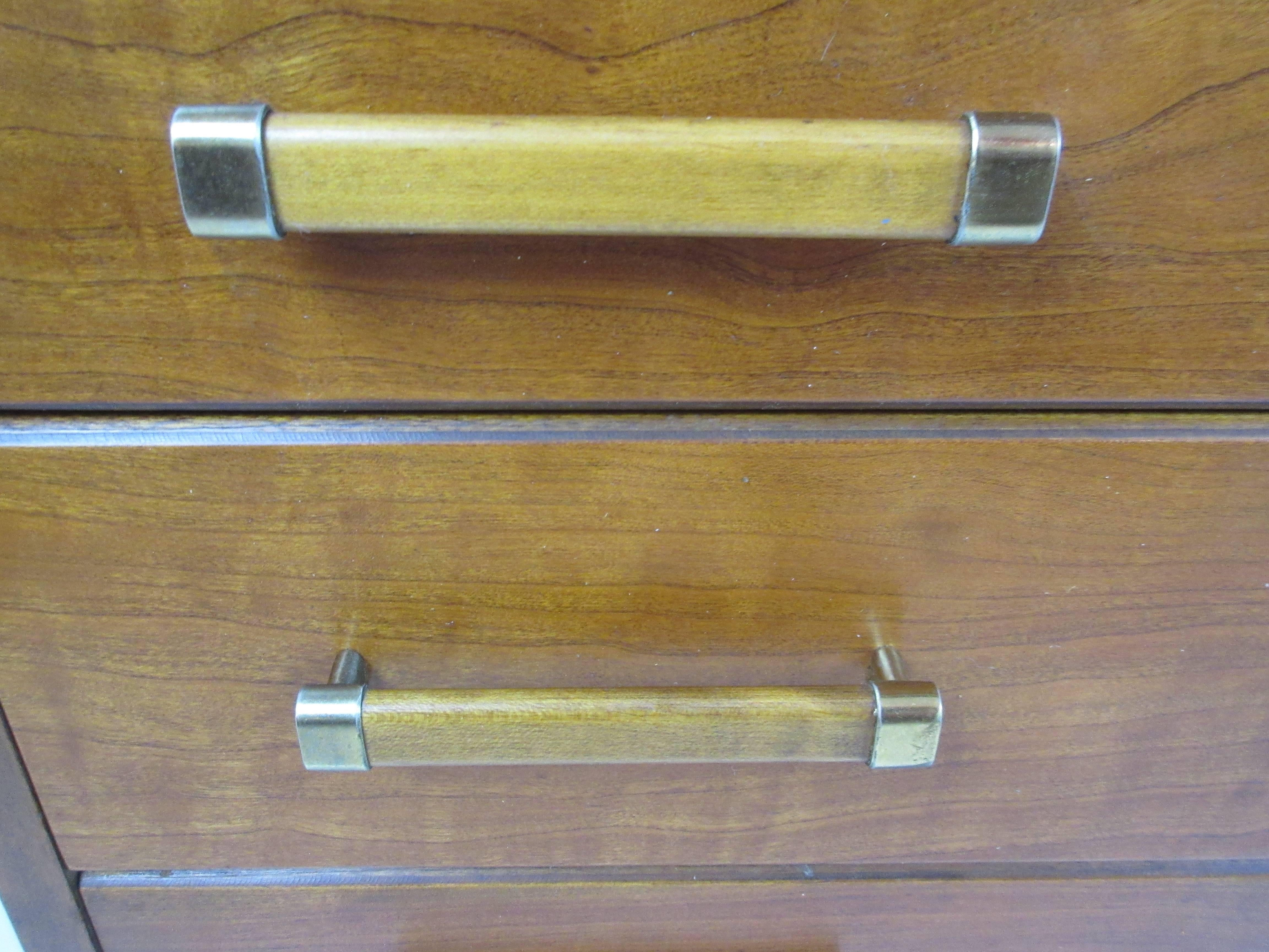 Renzo Rutili for John Stuart High Chest of Drawers In Excellent Condition In Philadelphia, PA