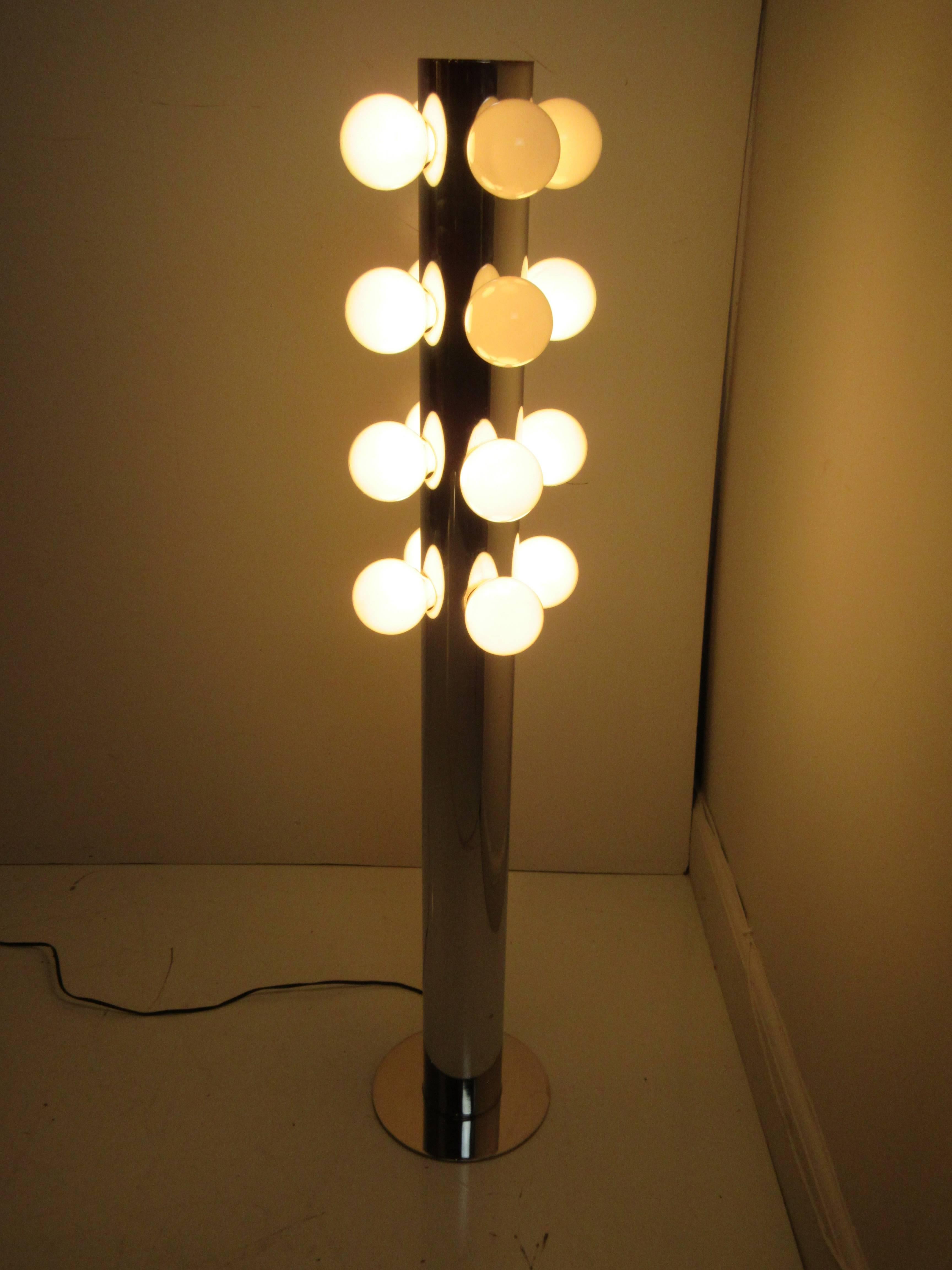Mid-20th Century Robert Sonneman Floor Lamp