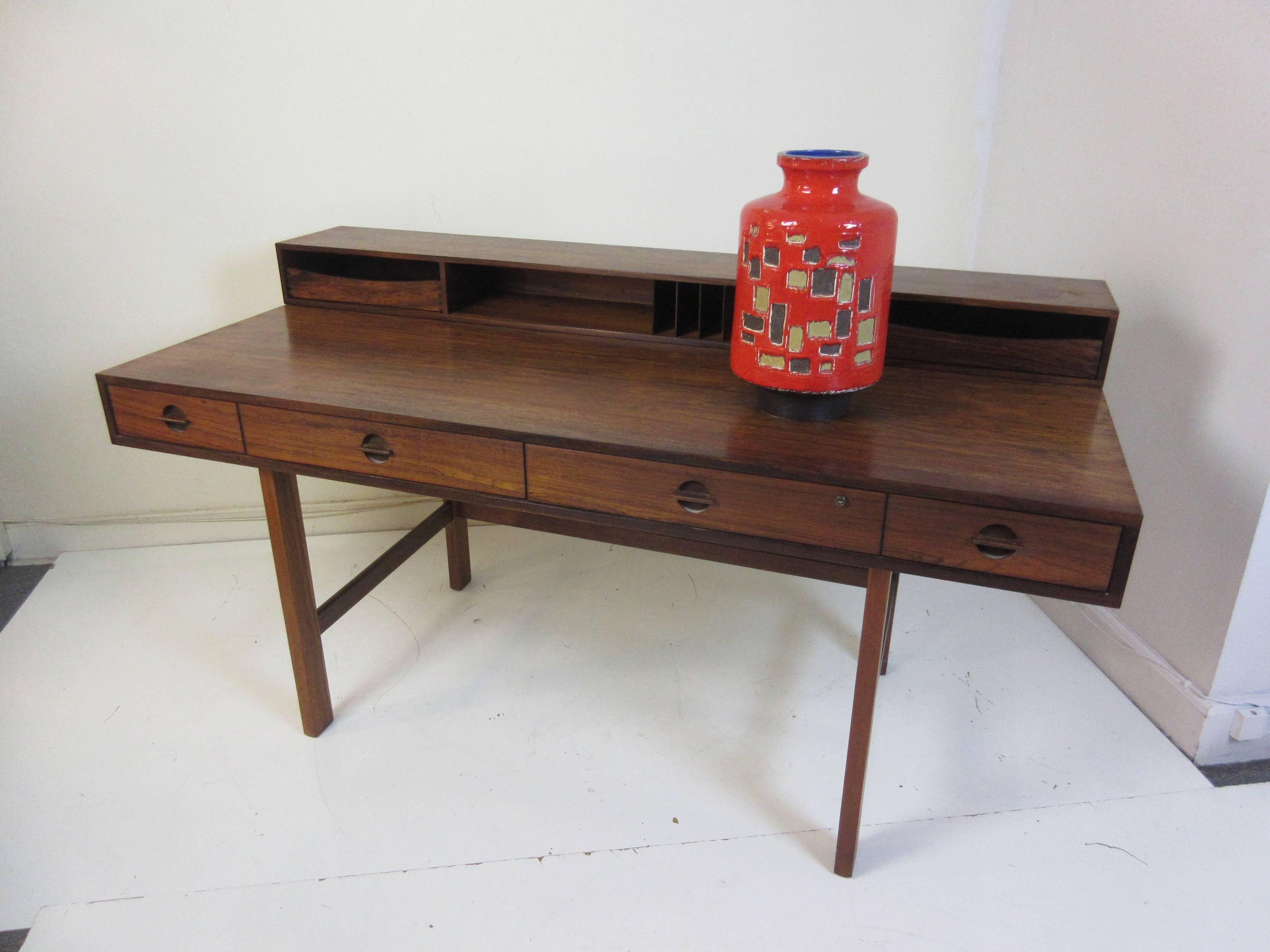 Scandinavian Modern Jens Quistgaard for Lovig in Rosewood Flip Desk