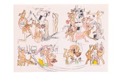 Roberto Matta El Verbo America folder with 6 color lithographs, 1987