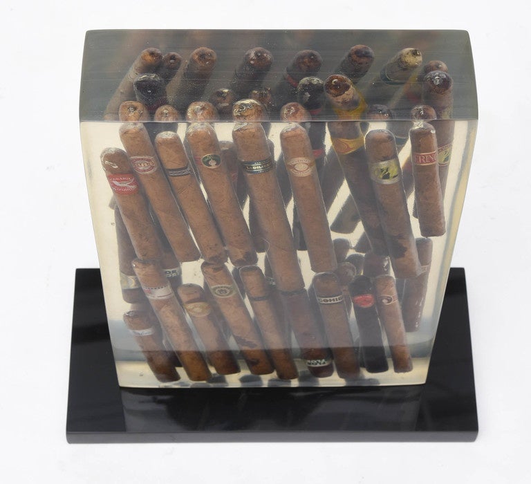 Resin Arman Cigar Sculpture For Sale