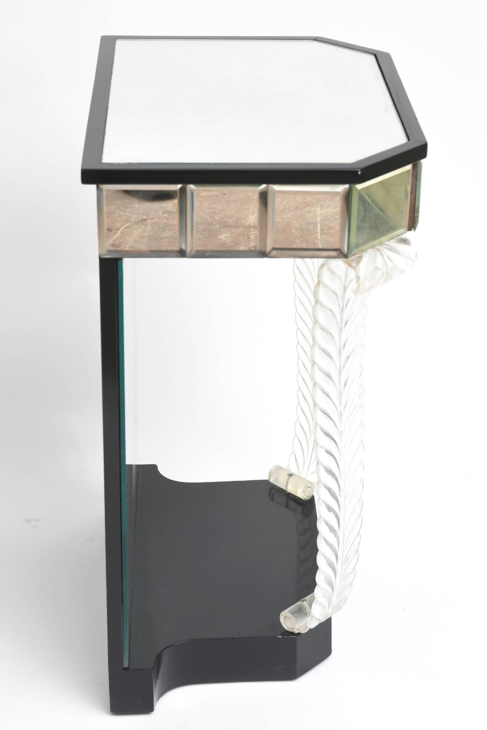 Lacquered Grosfeld House 'Glassics' End Tables or Night Stands For Sale