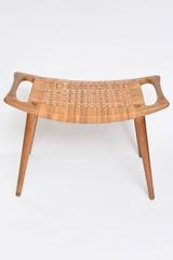 Hans Wegner Woven Cane Bench or Stool