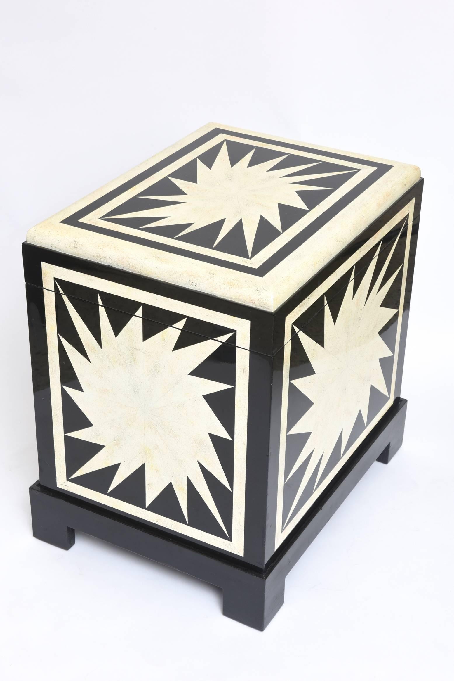 Lacquered Karl Springer Kyoto Box/ Side Table