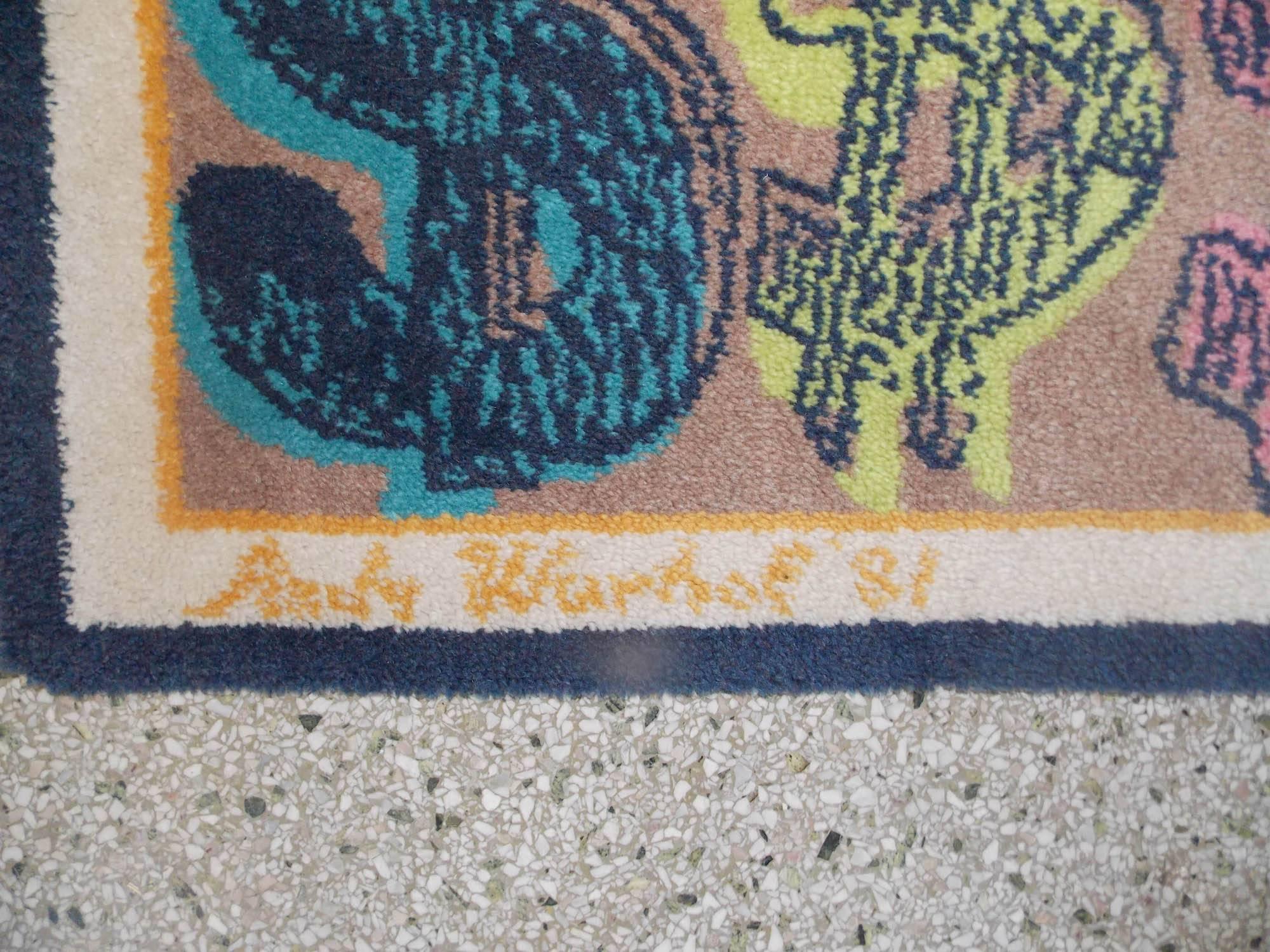 andy warhol area rug