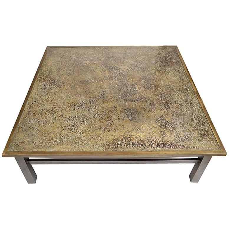 Rare large square table, the Etruscan pattern usually only seen in round version
The Etruscan pattern is a Fine example of mixing the ancient and the abstract.
Signed.