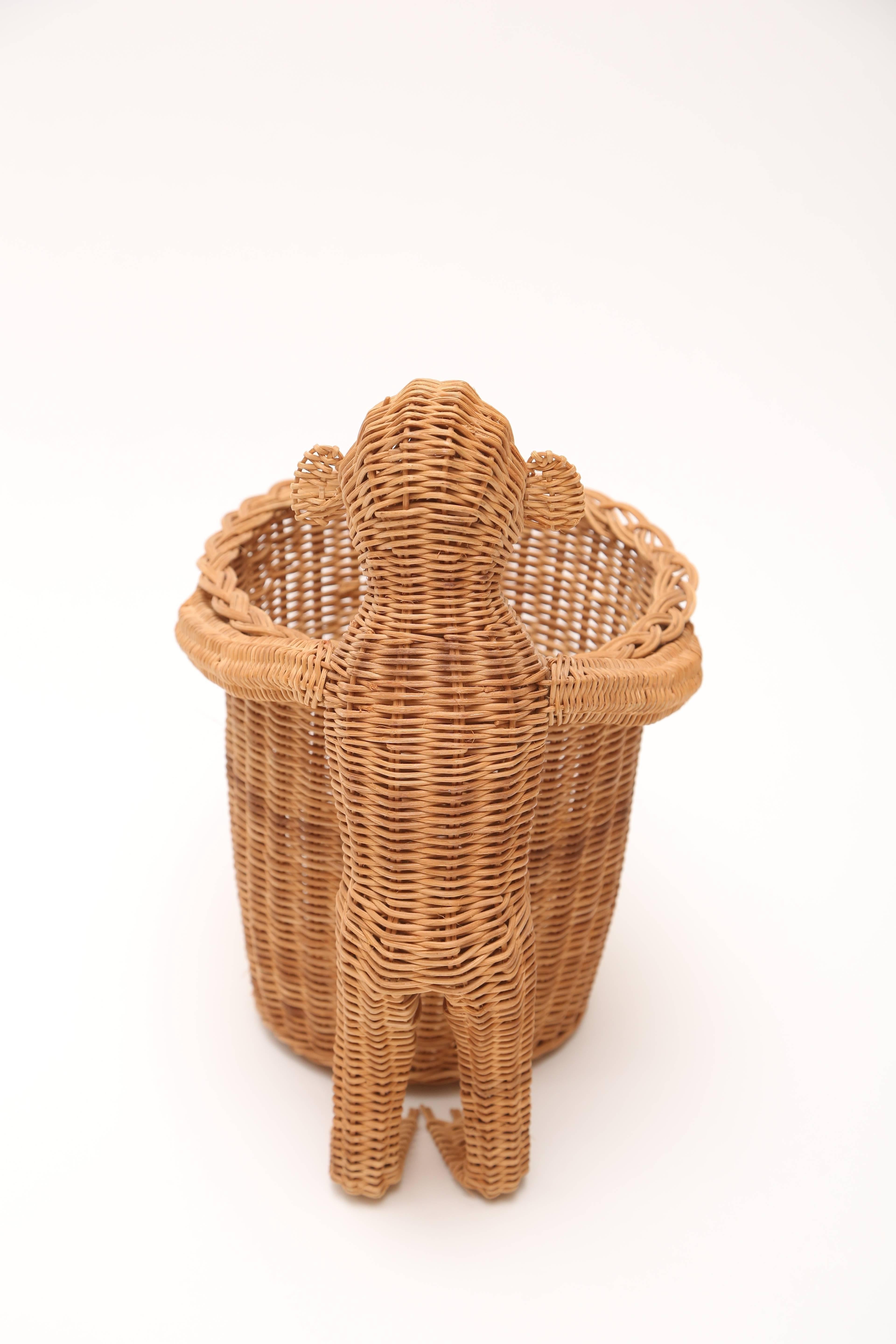 monkey trash can