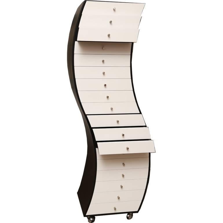 wavy chest of drawers