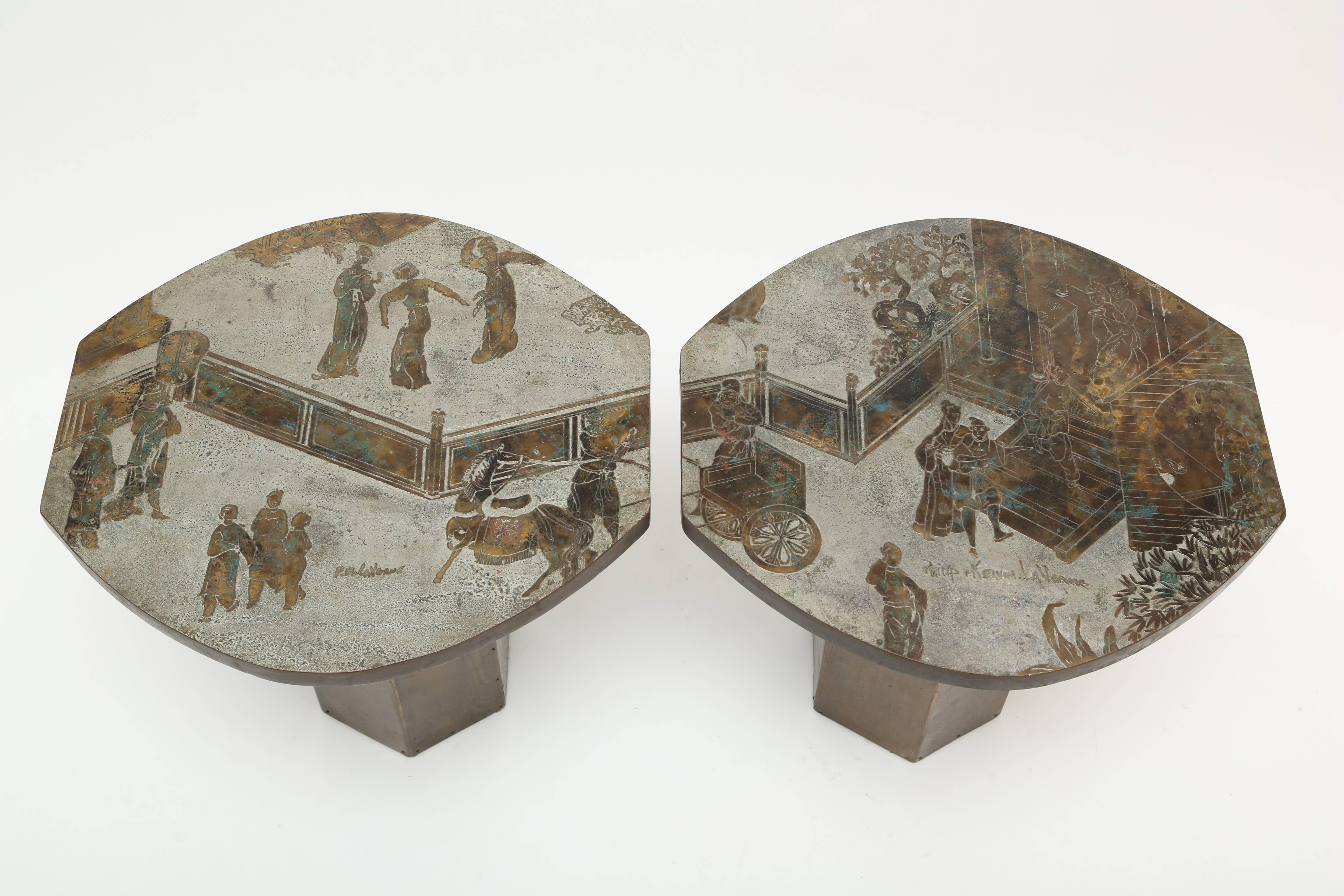 American Rare Philip and Kelvin Laverne Tao Side Tables