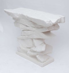 Sirmos Plaster Rock Console