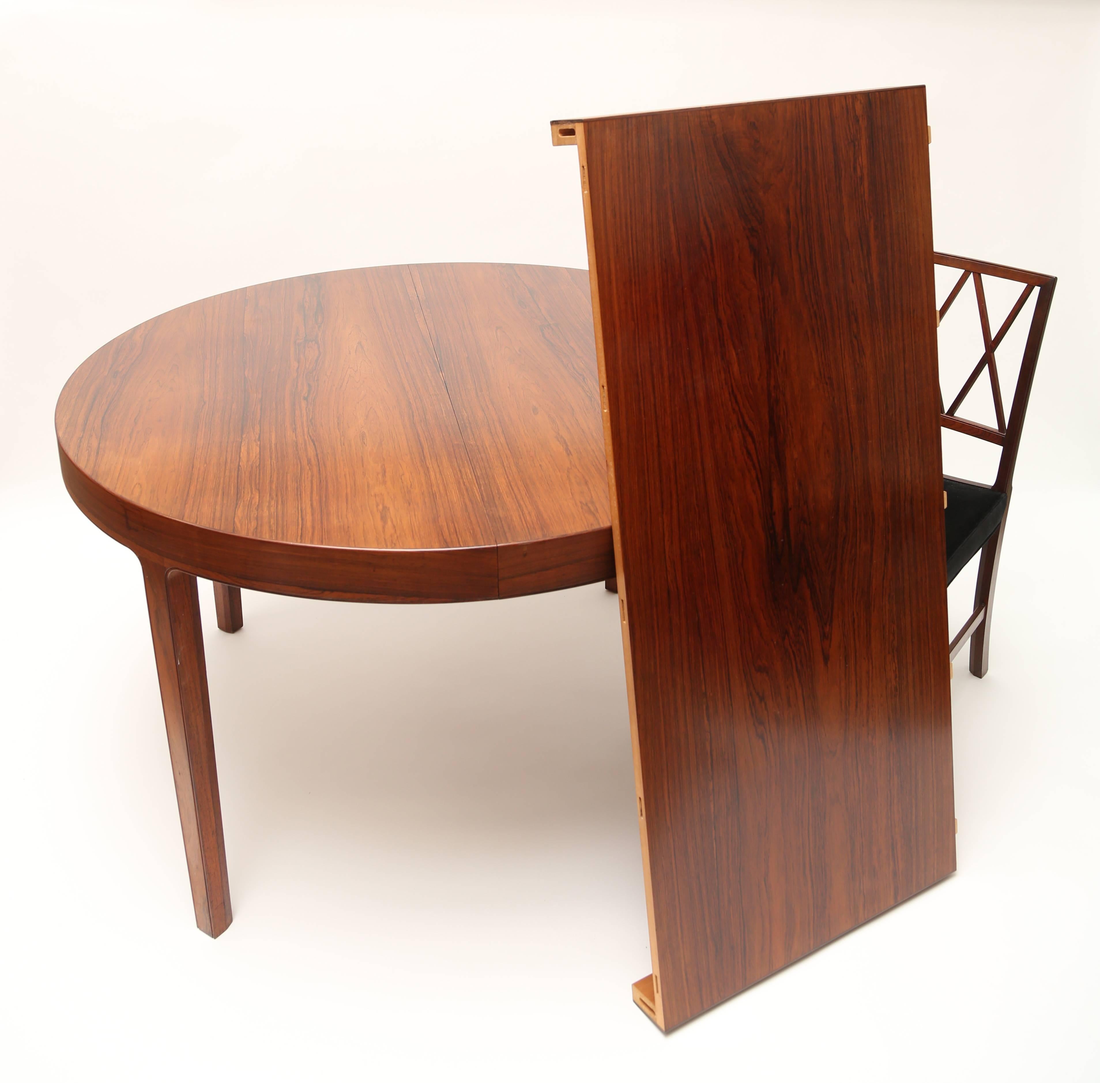 Mid-20th Century Ole Wanscher Dining Table for AJ Iverson Snedkermester For Sale