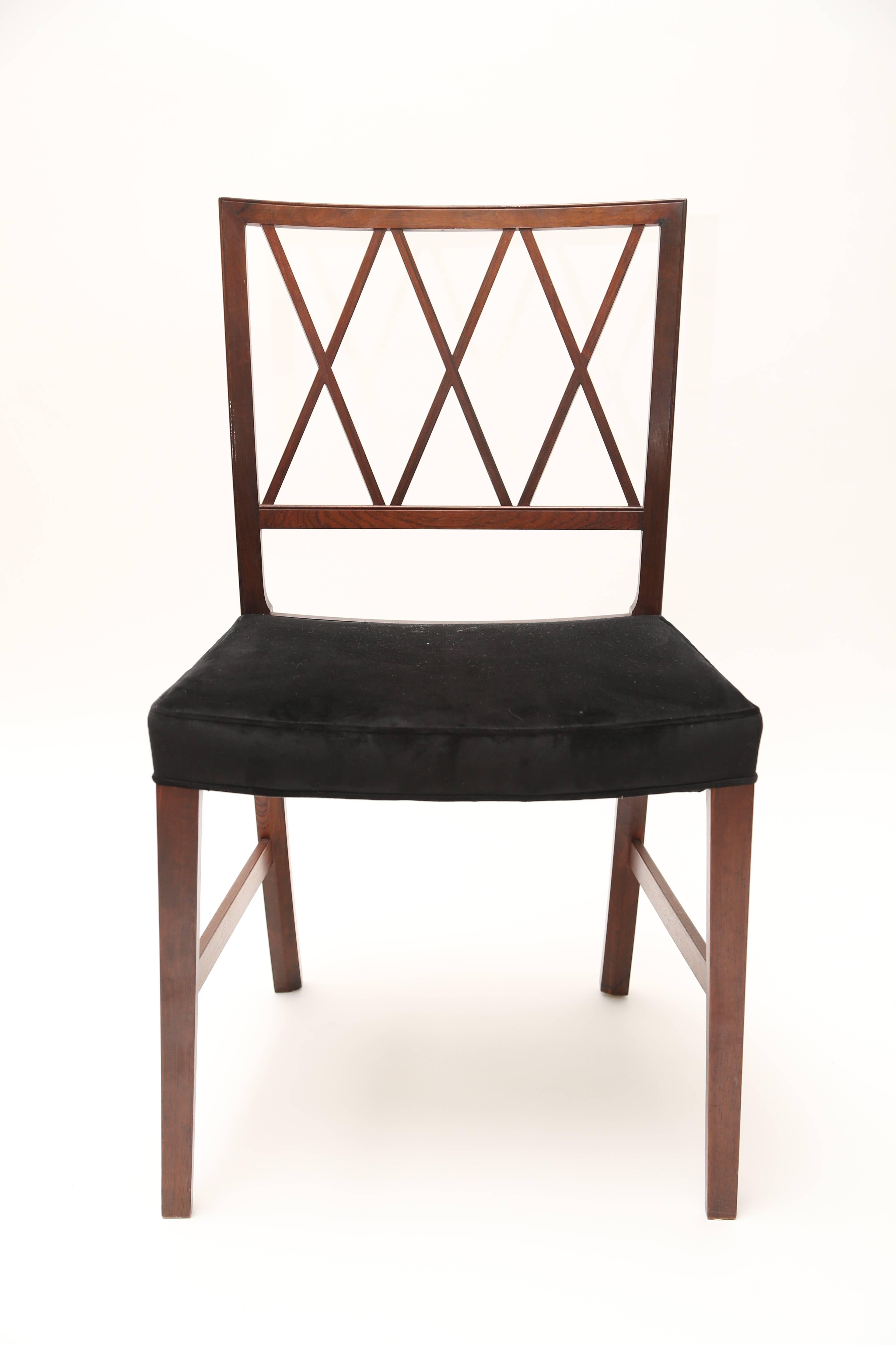 Danish Ole Wanscher Dining Chairs for AJ Iverson Snedkermester For Sale