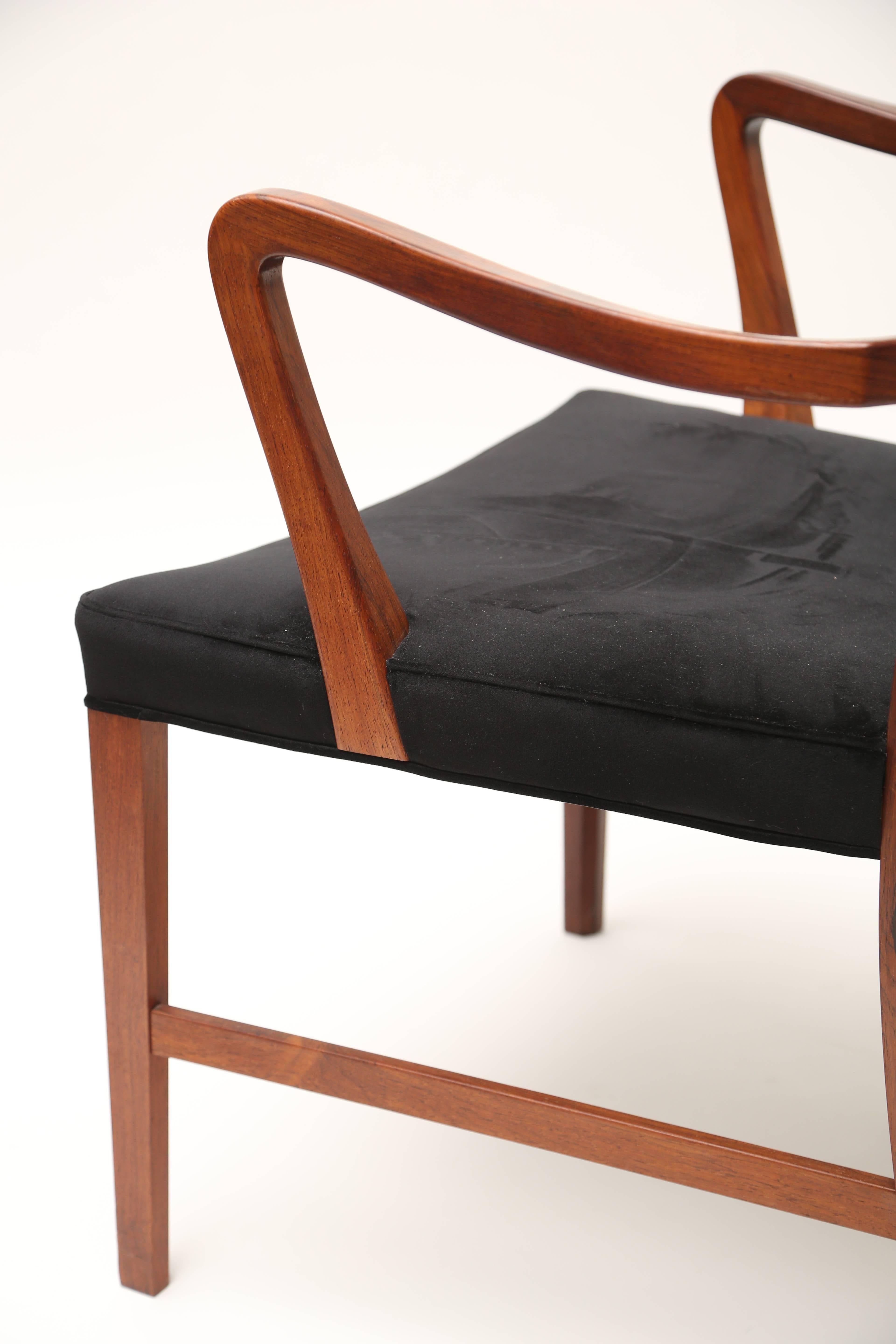Mid-20th Century Ole Wanscher Dining Chairs for AJ Iverson Snedkermester For Sale
