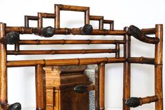 19th Century English Bamboo and Rattan Hall Tree