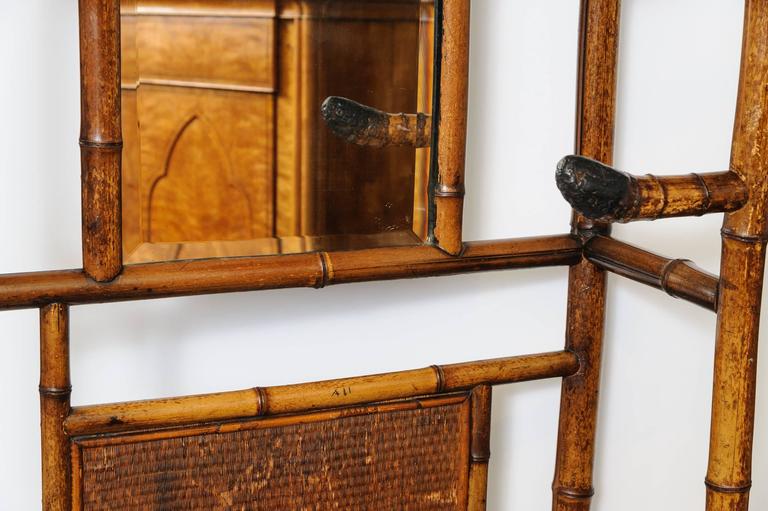 19th Century English Bamboo and Rattan Hall Tree at 1stDibs bamboo