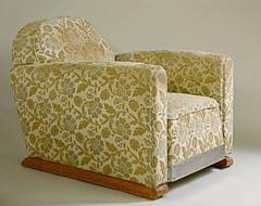 Paire de fauteuils club modernistes de Michel Dufet