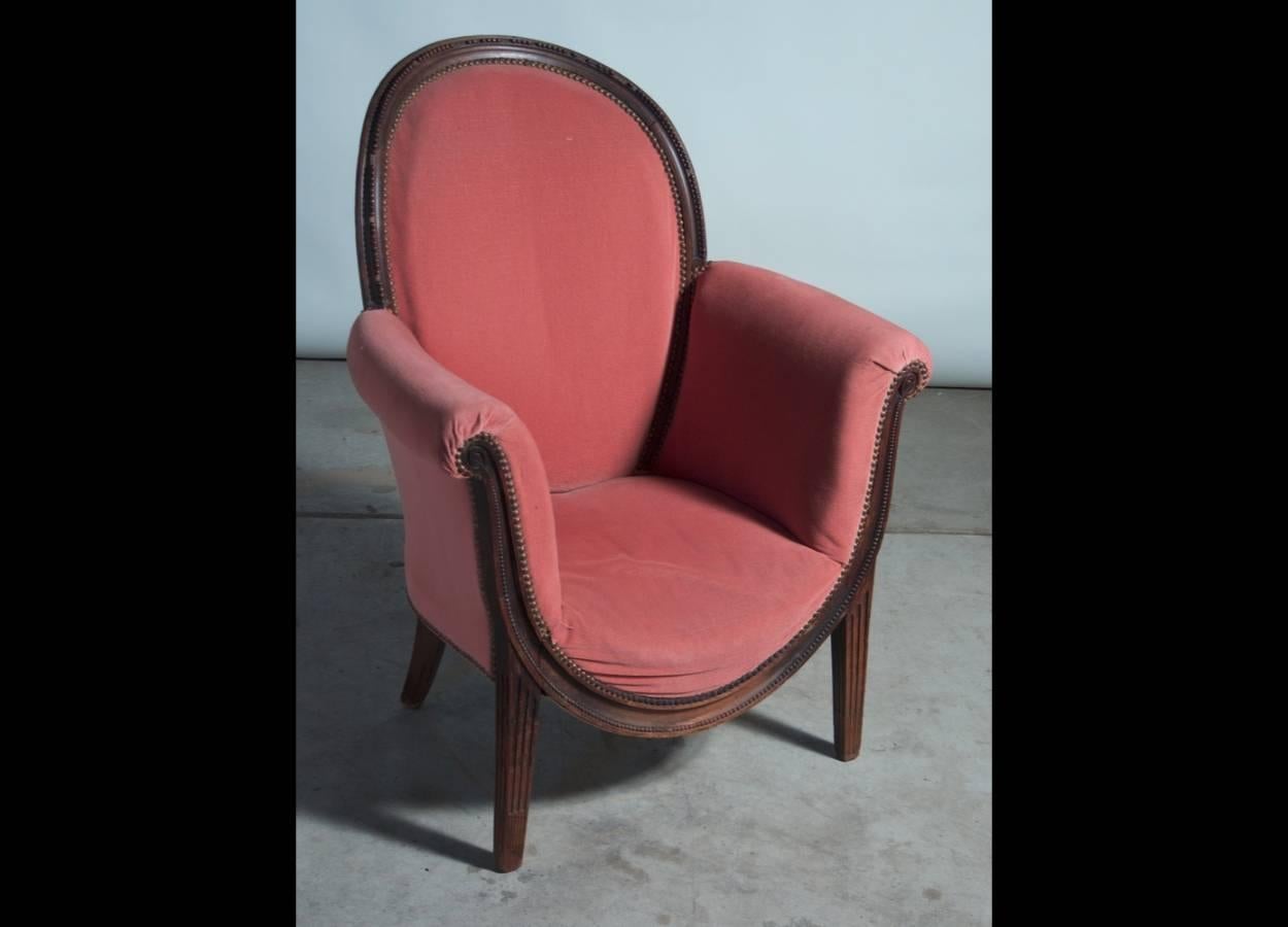 Art déco Andre Groult Early Art Deco Single Club Chair en vente