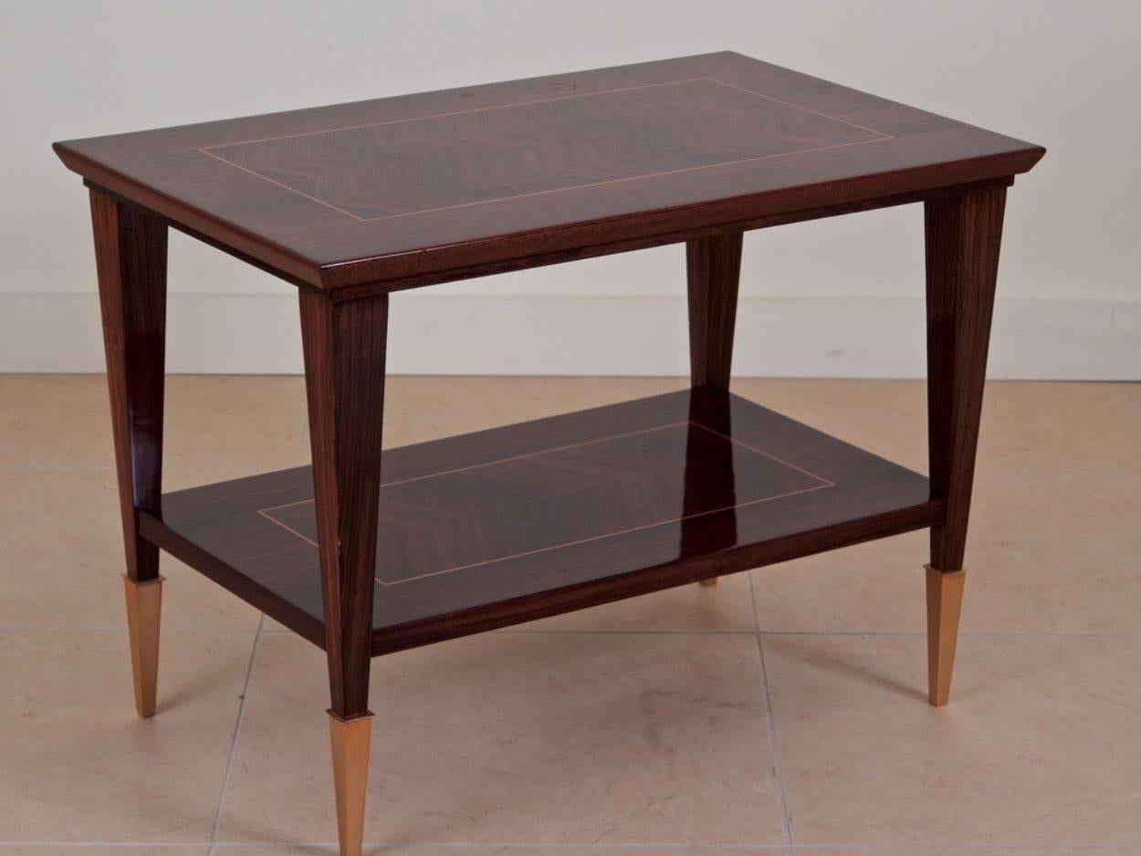 Art Deco Dominique Two-Tiered Table For Sale