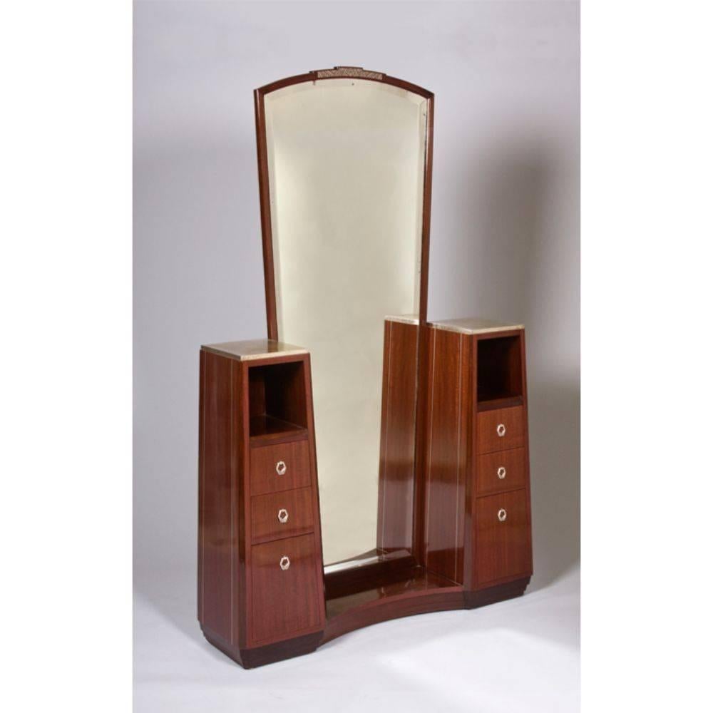 Dominique French Art Deco Entry Hall Stand In Excellent Condition For Sale In Philadelphia, PA