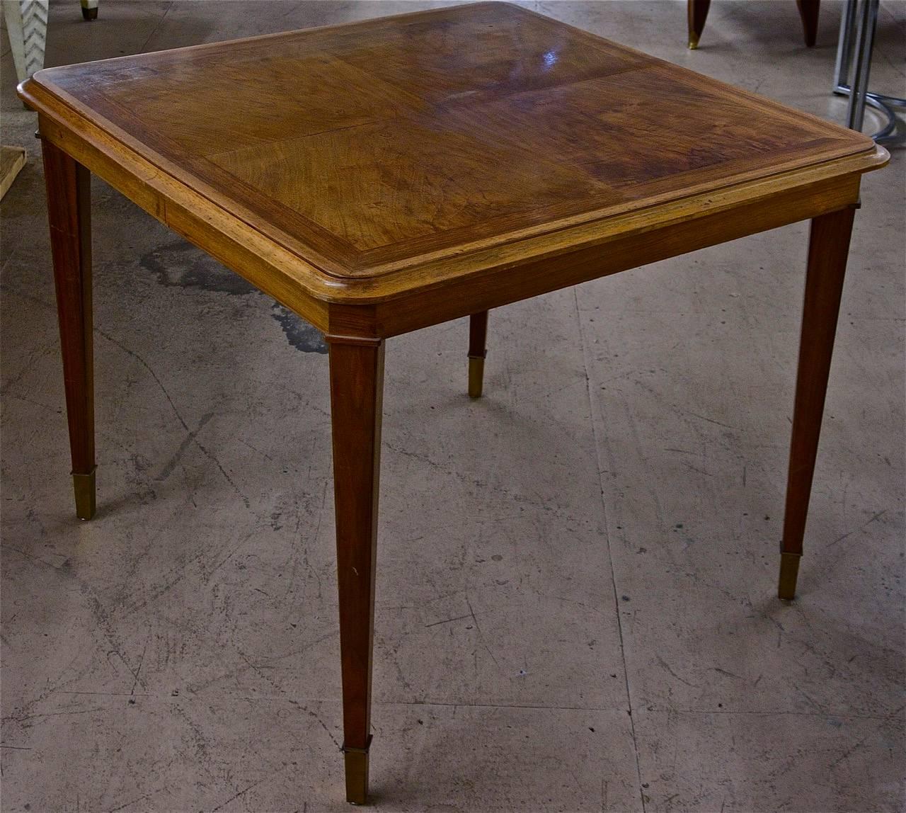 Mid-20th Century Dominique Dining Table in French Walnut For Sale