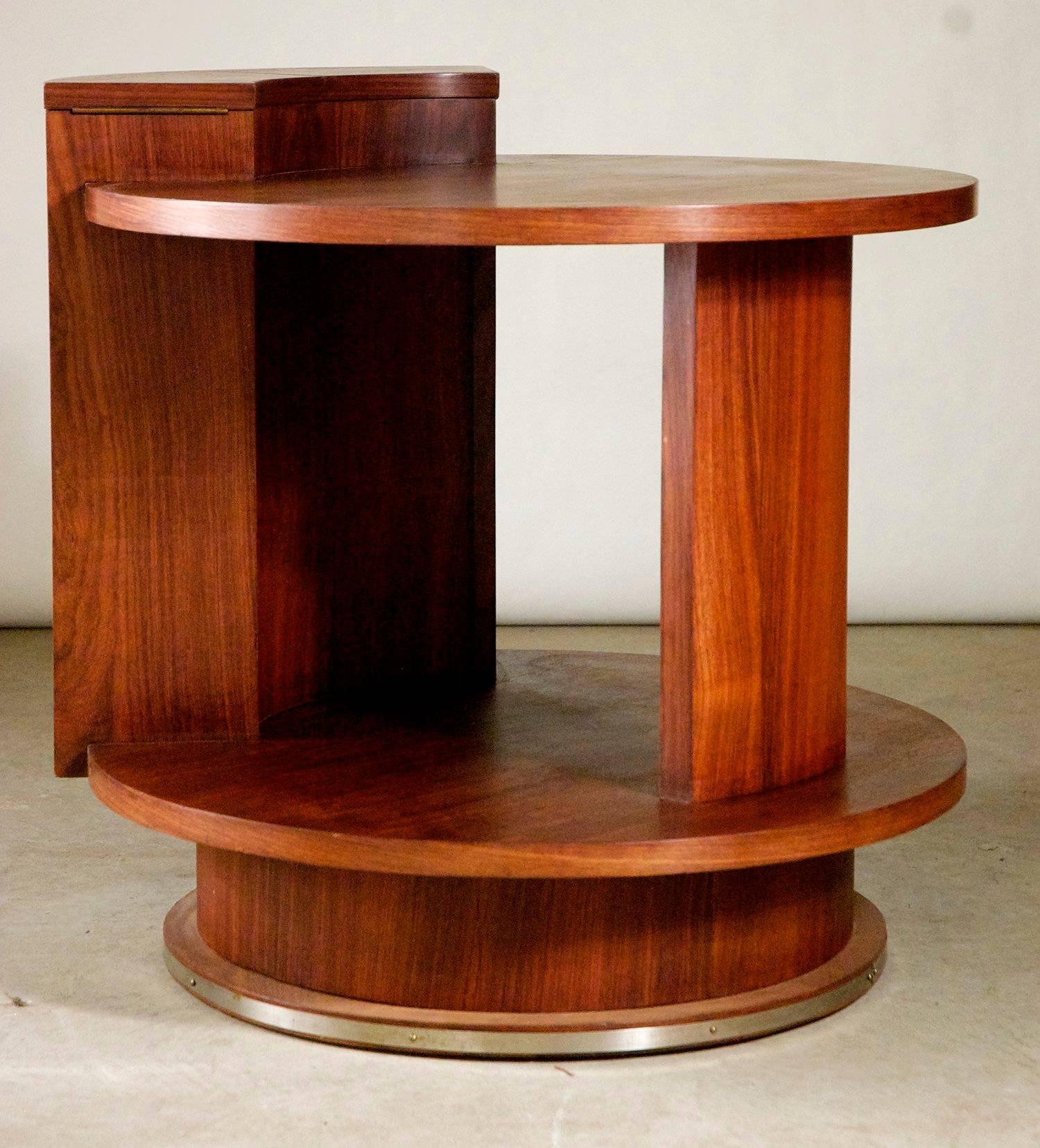 French Etienne Kohlmann Modernist Side Table For Sale