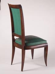 Rene Prou Fine Set of Six Dining Chairs