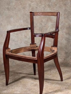 Alfred Porteneuve French Art Deco single armchair, restored and refinished. 1935
