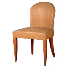 Silla auxiliar Art Déco de Dominique, de madera de haya, de alrededor de 1935, procedente de un transatlántico francés