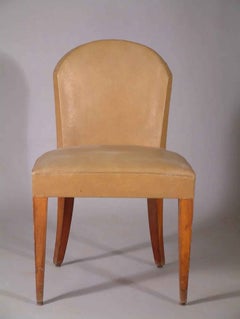 Silla auxiliar Art Déco de Dominique, de madera de haya, de alrededor de 1935, procedente de un transatlántico francés