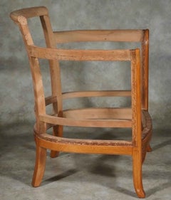 Ein Paar Sessel im französischen Jugendstil von Leon Jallot aus geschnitztem Kirschholz. CIRCA 1910