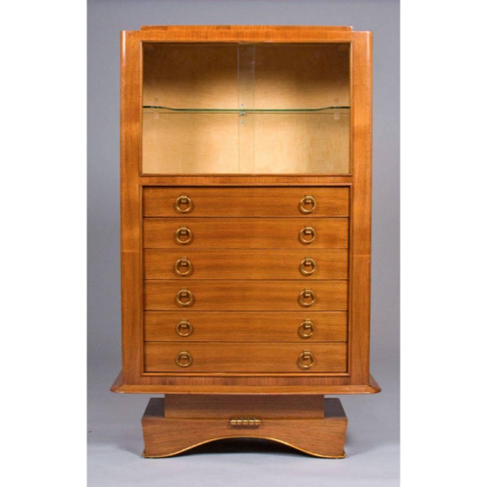 Bouillaguet French Art Deco Cabinet For Sale 2