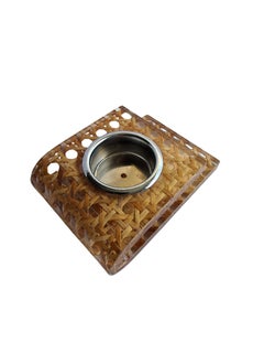 Amazing candle holder by Christian Dior Home, wickerwork, Vintage, 1970s, Italy