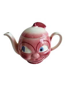 Charming man in the moon, googlie, funny faces tea set porcelain J. Milota 1920s