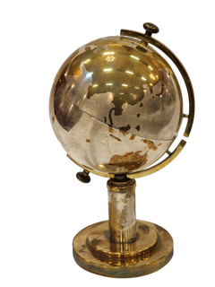 Stunning vintage extendable globe-style cigarette dispenser, earth smoking 1960s