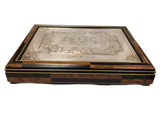 Magnifique coffret de style classique en argent massif 925, Italie, années 1980