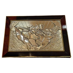 Exceptionally beautiful classic-style box music 925 sterling silver, Italy 1980s