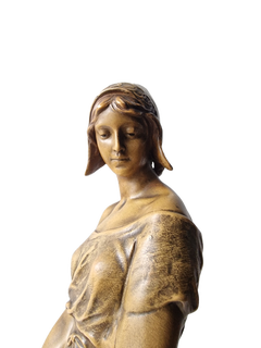 Spectaculaire grande figurine Goldscheider, porteur d'eau, terre cuite, Art nouveau, Autriche