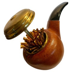 Superbe distributeur de cigarettes vintage extensible de style « pipe », Longchamp, années 1960