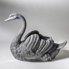 Pair of Swan Planters