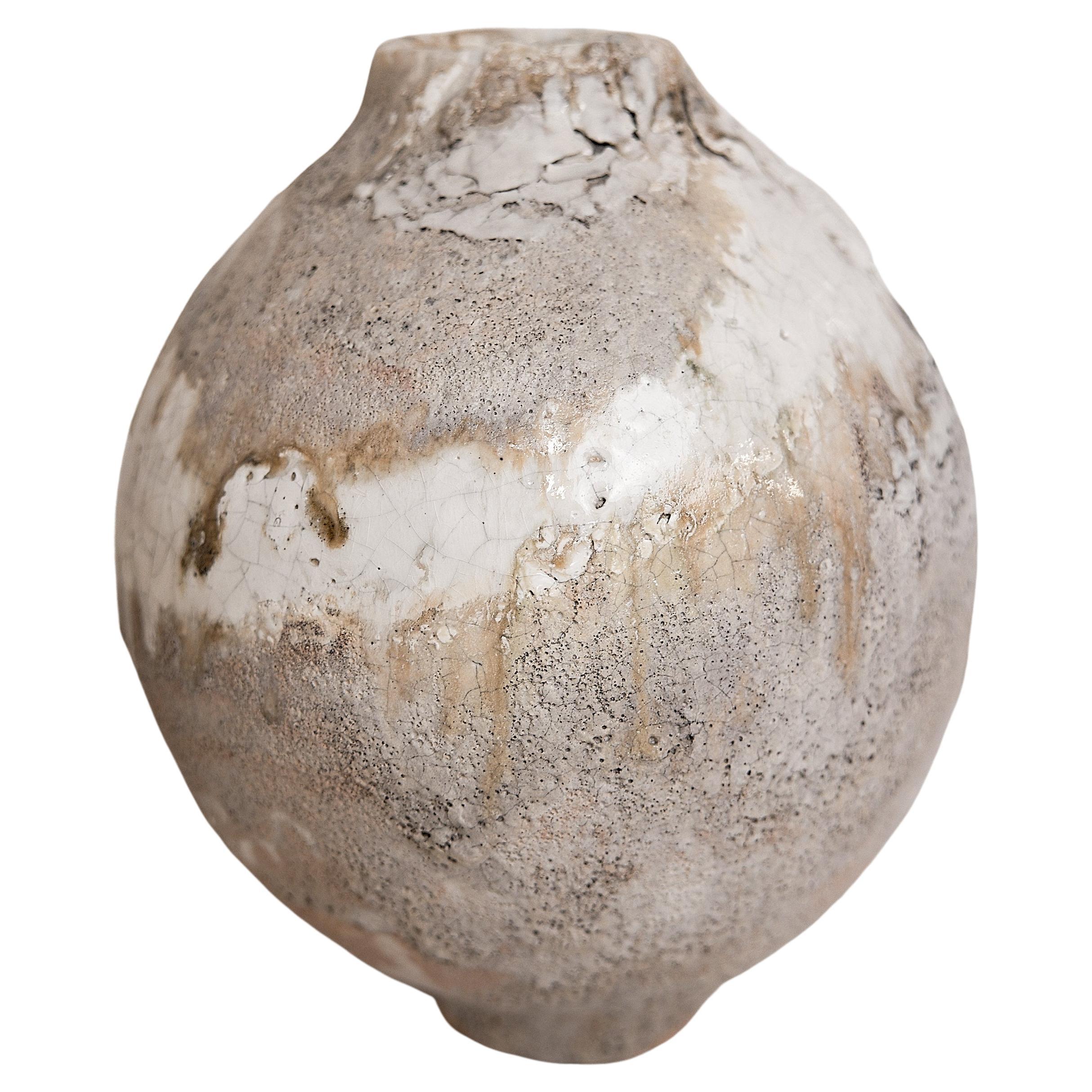 Organic Moon Jar Vase I For Sale