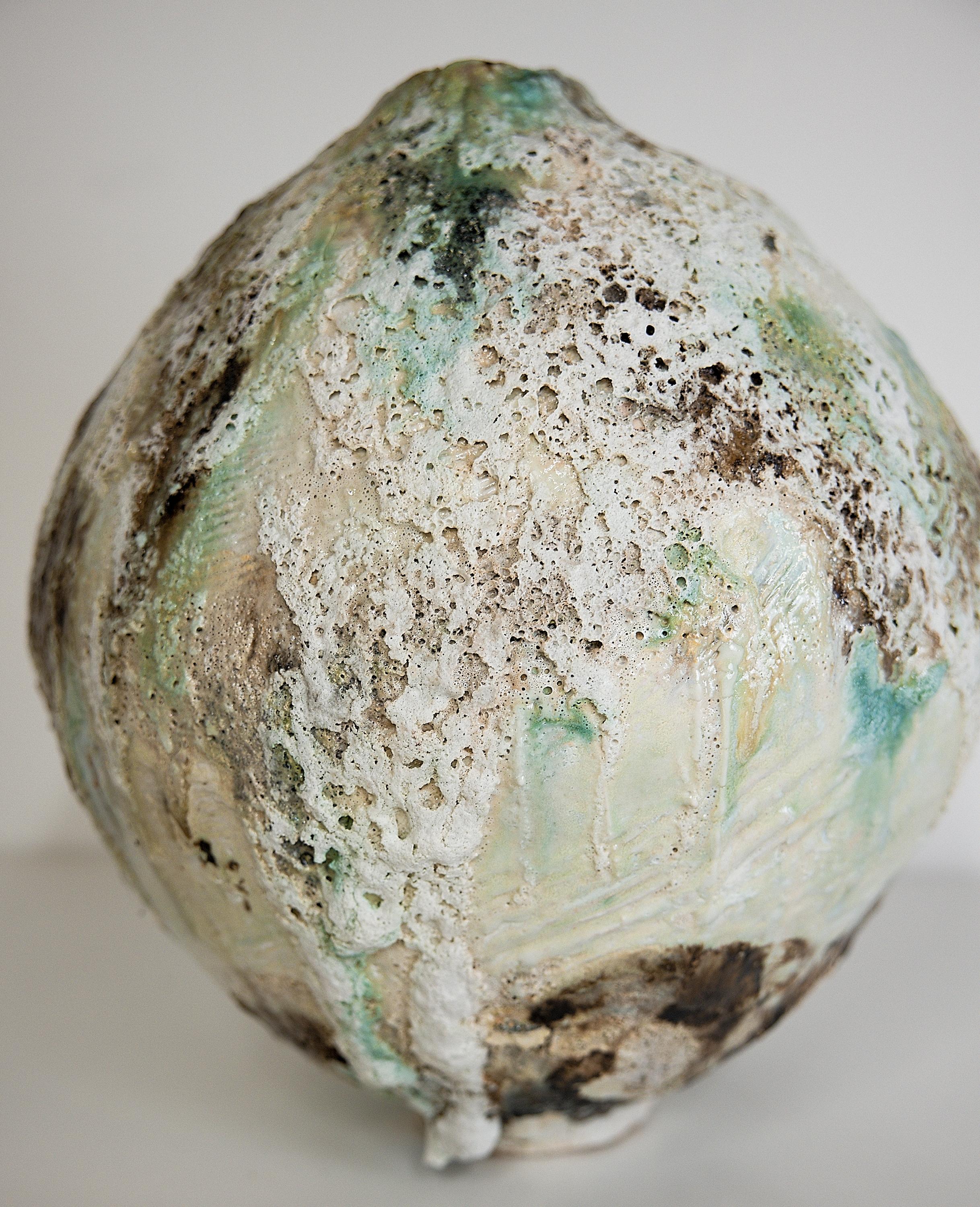 American Wabi Sabi Woodland Series Moon Vase II Bold Centerpiece For Sale