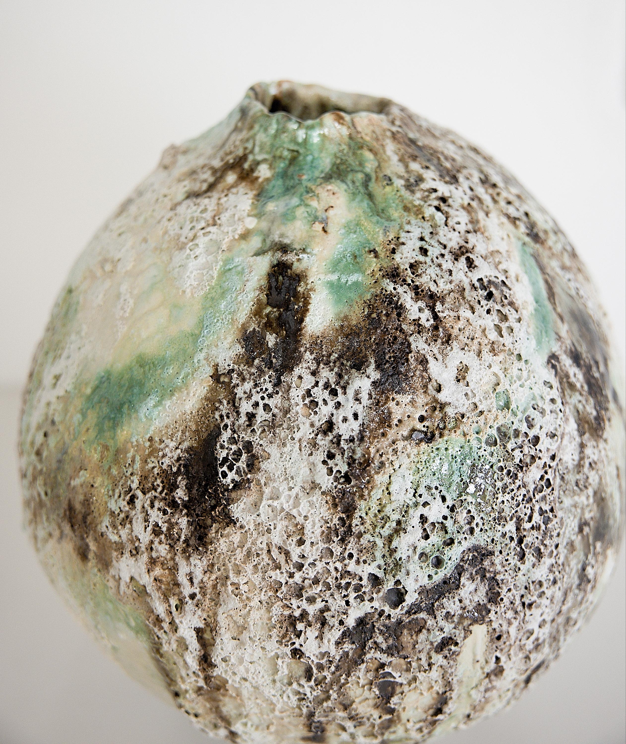 Wabi Sabi Woodland Series Moon Vase II Bold Centerpiece For Sale 1