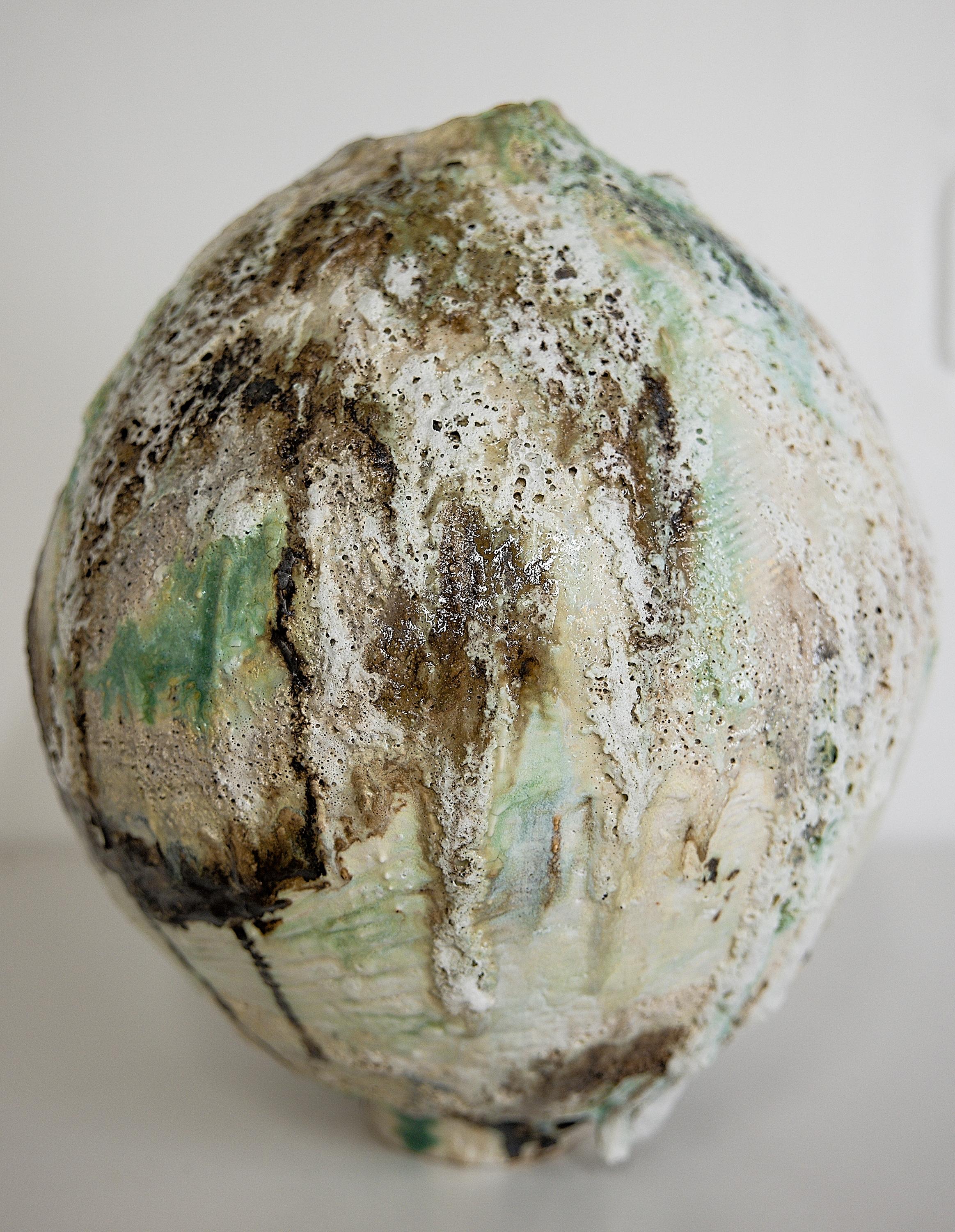 Wabi Sabi Woodland Series Moon Vase II Bold Centerpiece For Sale 3