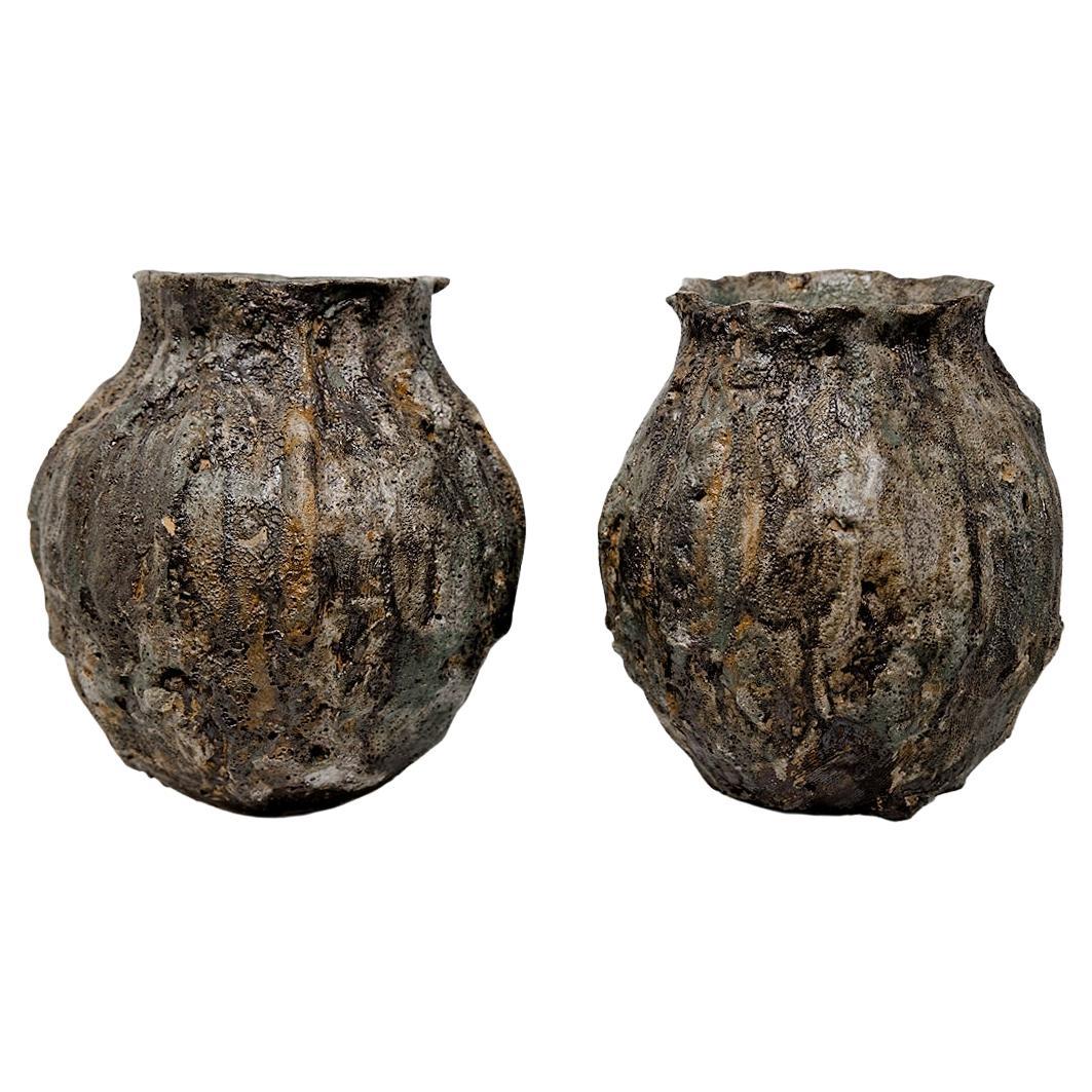 Ancient Vessel- Deep Earth Vase