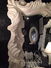 Lacquered Dorothy Draper Style Mirror