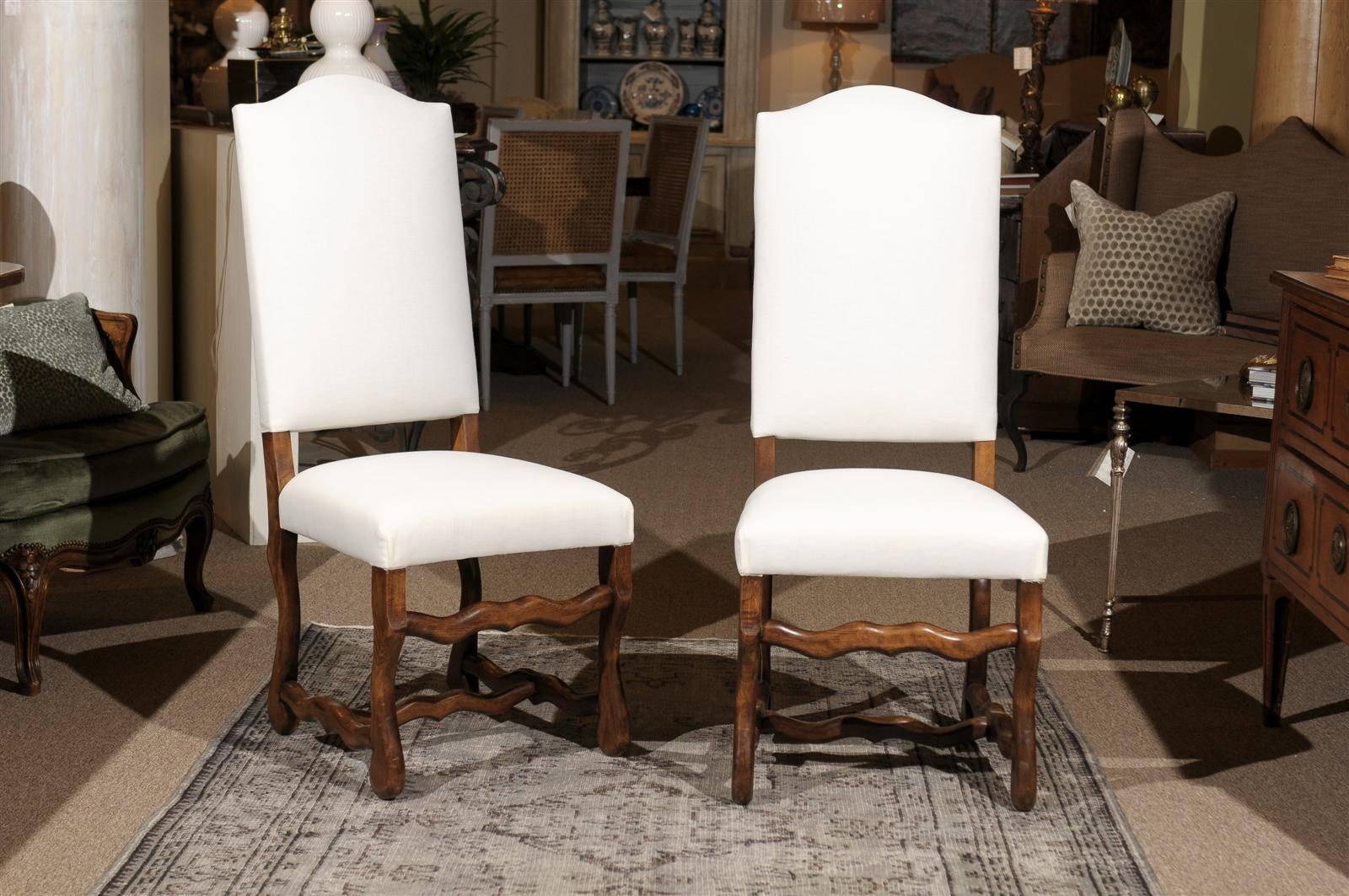 Set of Eight Vintage Louis XIII Style Beech Dining Chairs, circa 1950
This is an excellent set of the Louis XIII style chair. The frame and the legs are beech. The patina is very pretty and the chair is comfortable and ready to use. The set has