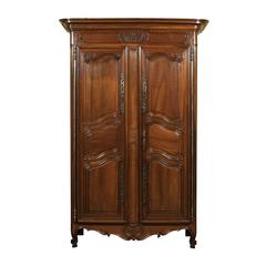 19th Century French Walnut Armoire