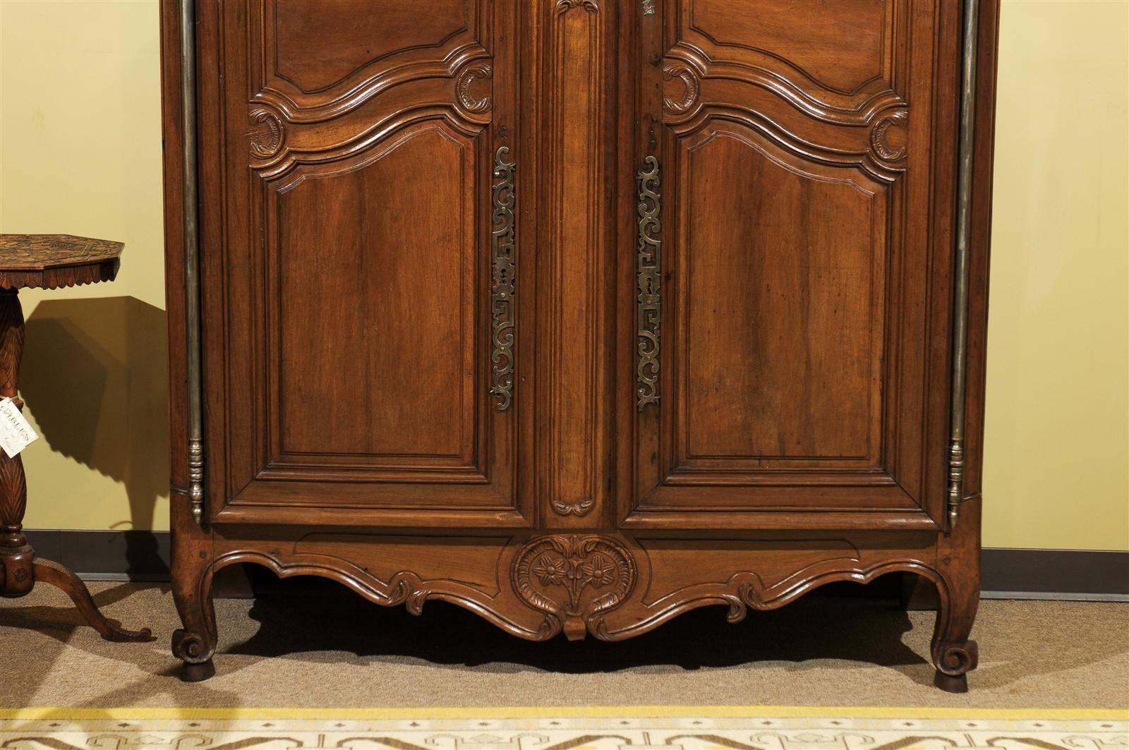 Mid-19th Century 19th Century French Walnut Armoire